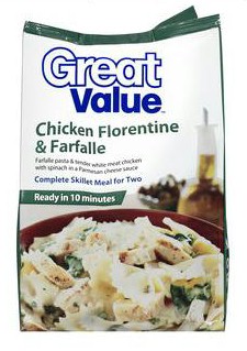 Walmart Great Value Chicken Florentine