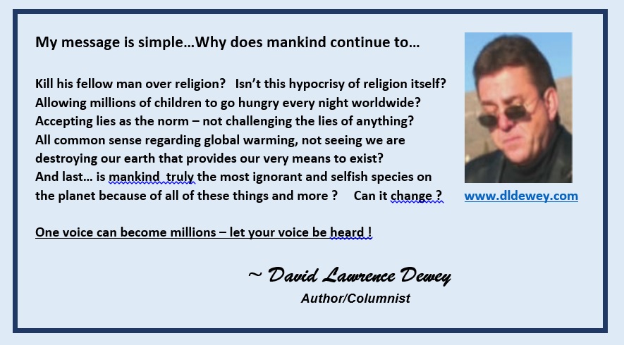 David Lawrence Dewey Message 1, Oct. 2016