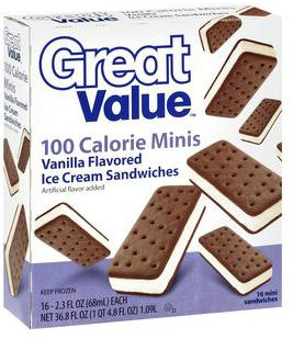 Walmart Great Value Ice Cream Sandwiches