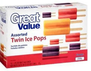 Walmart Great Value Ice Pops